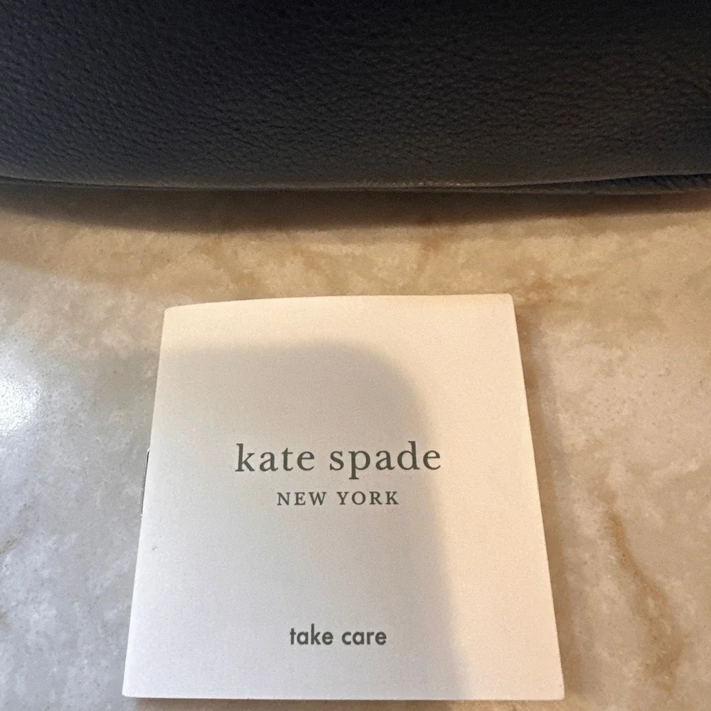 Kate Spade Jackson Medium Dk Navy Pebbled Leather Backpack Bag, Adjustable